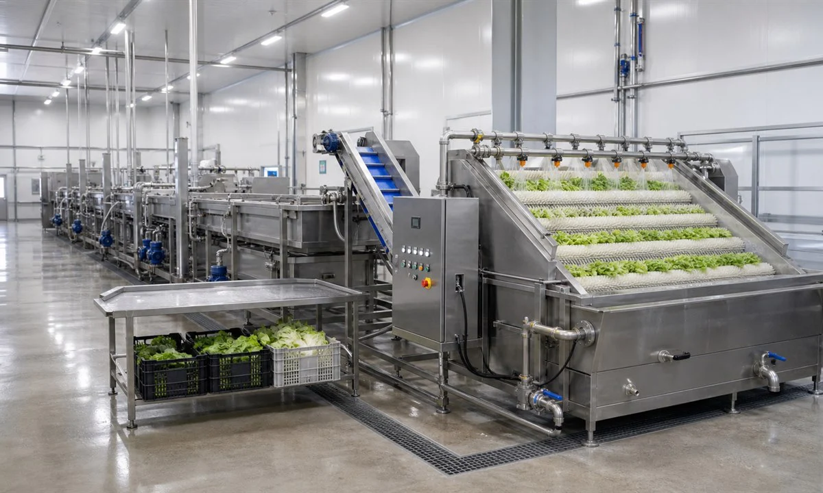 1,000kg/h potato washing and sorting line installed in the Netherlands