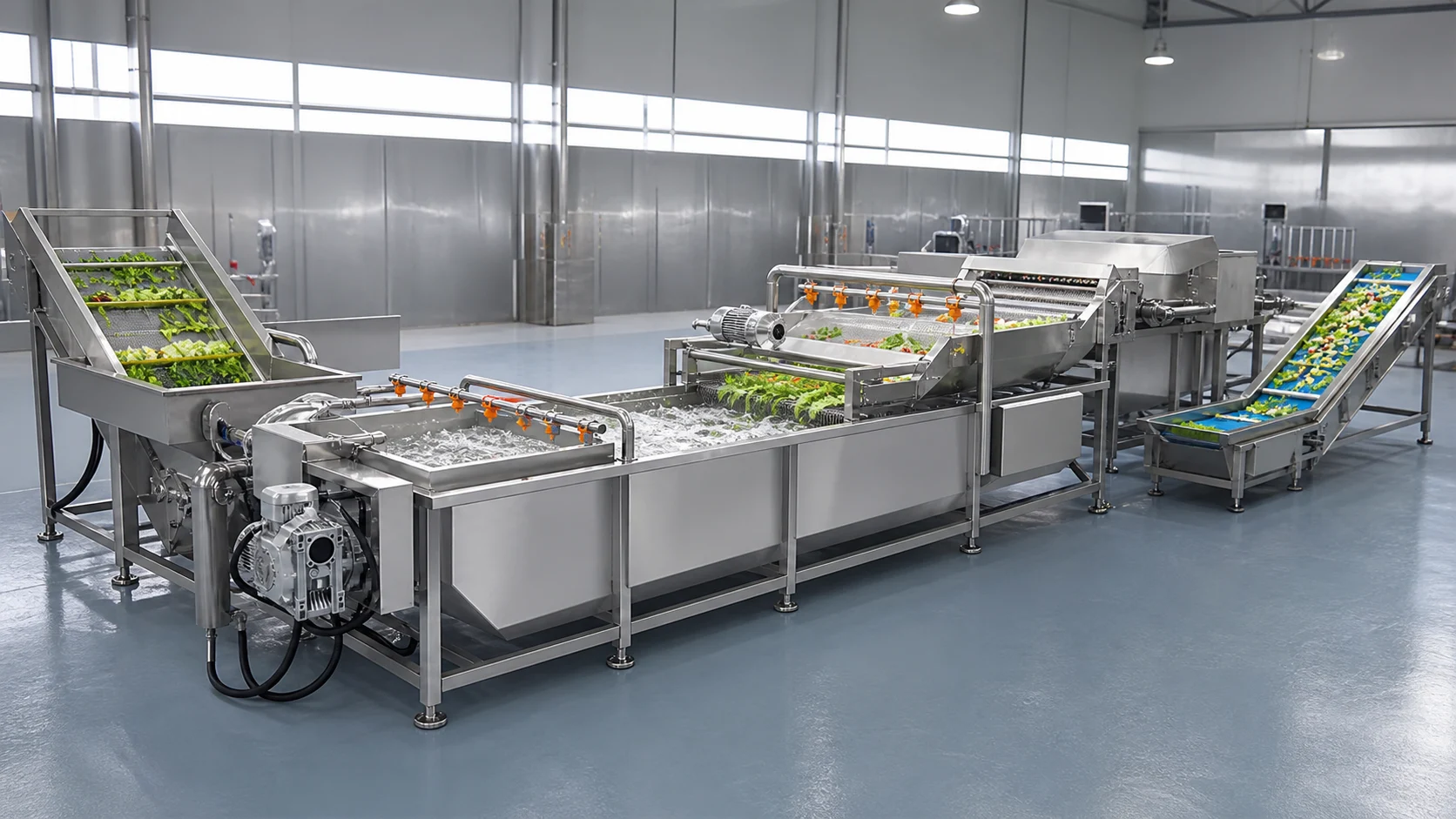 Fresh-cut Vegetable Washing Line