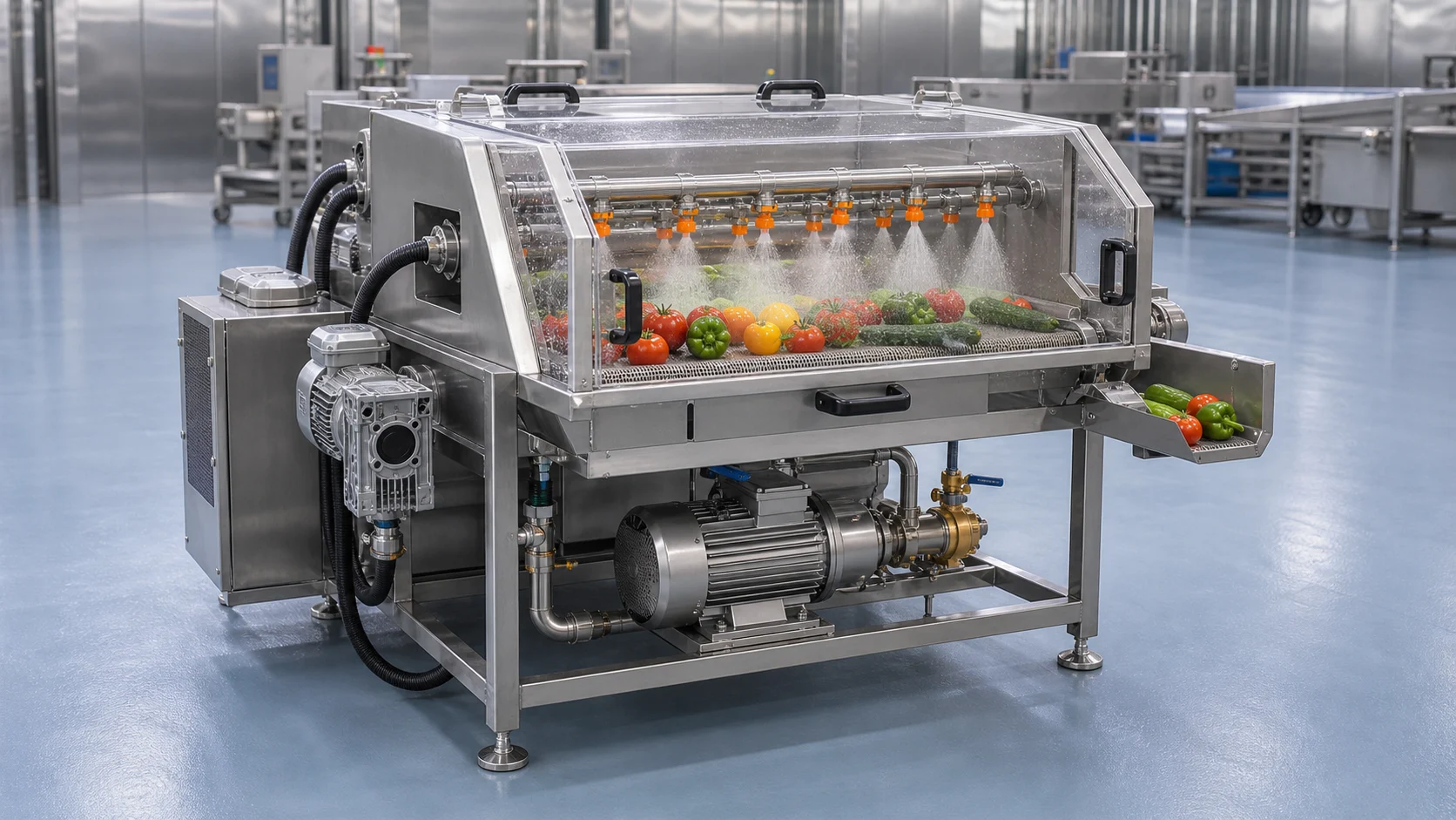 High Pressure Fruit and Vegetable Cleaning Machine