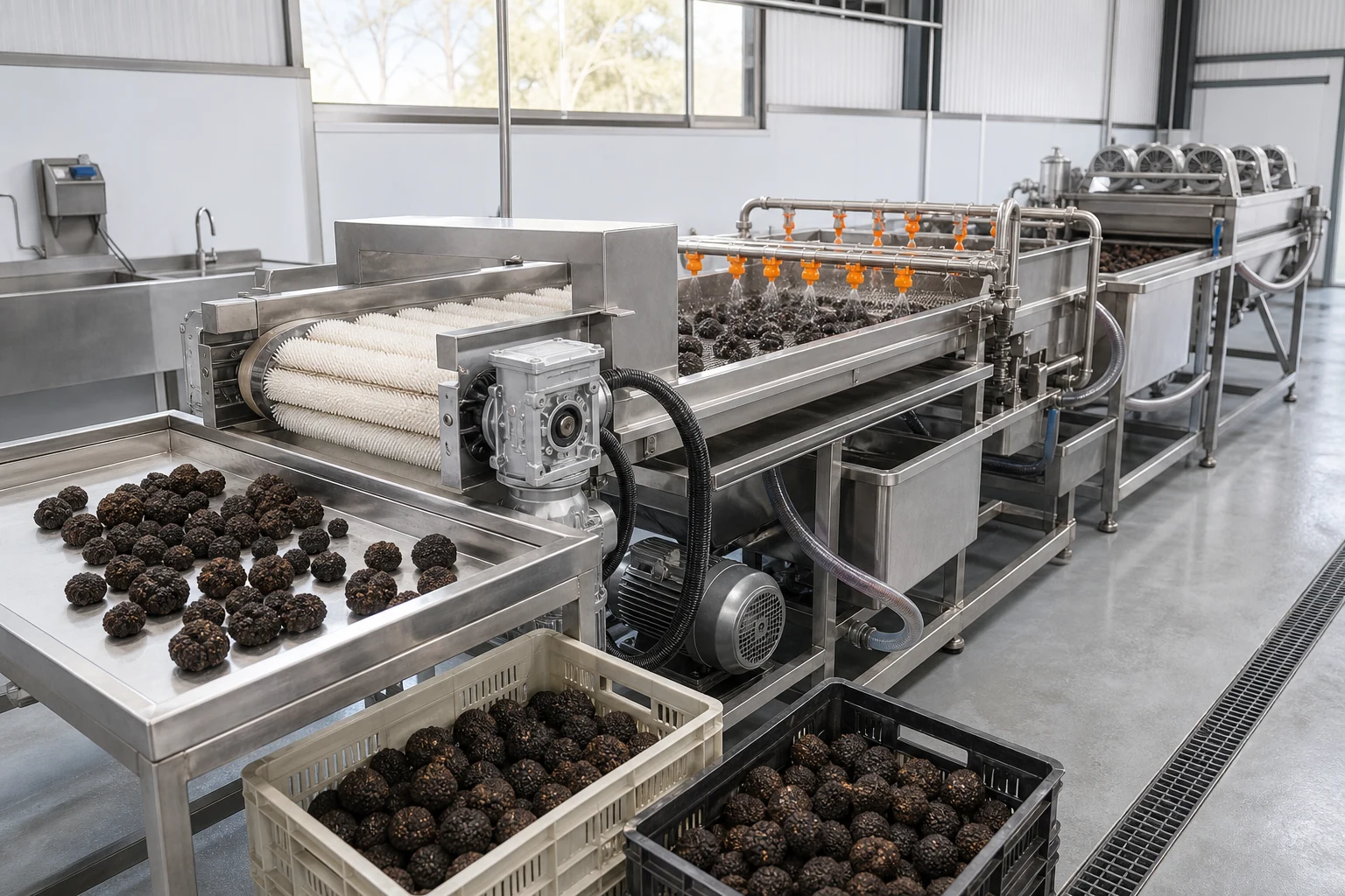 Australia 200kg/h Black Truffle Washing and Drying Line - Australia