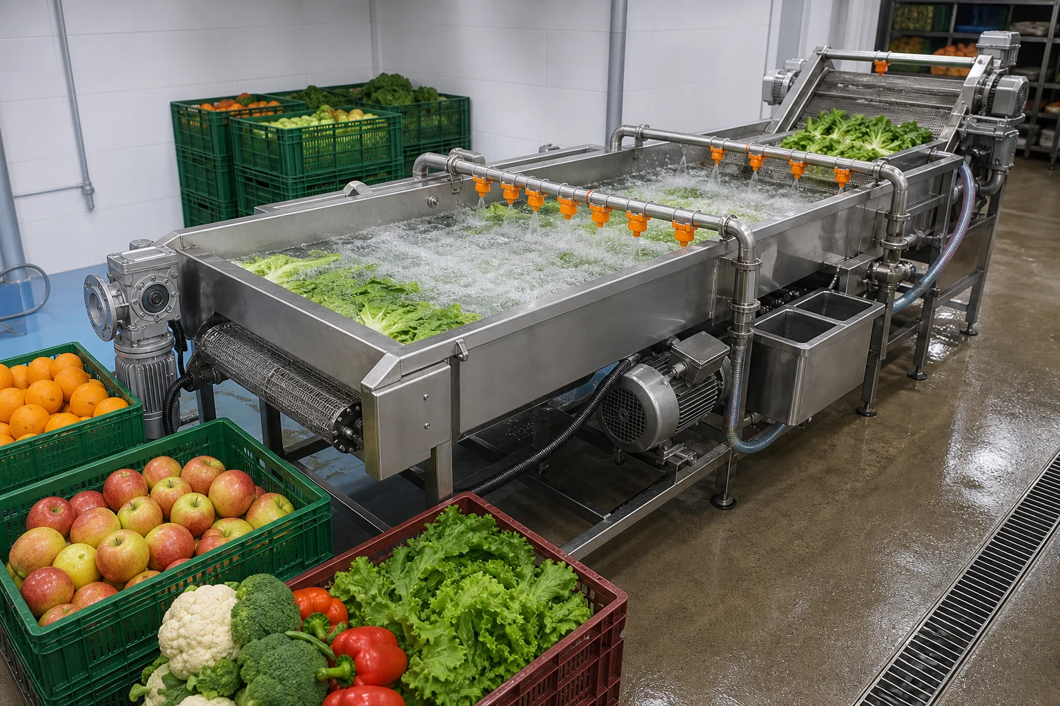 Colombia 3m Fruit and Vegetable Bubble Washing Machine Project - Colombia