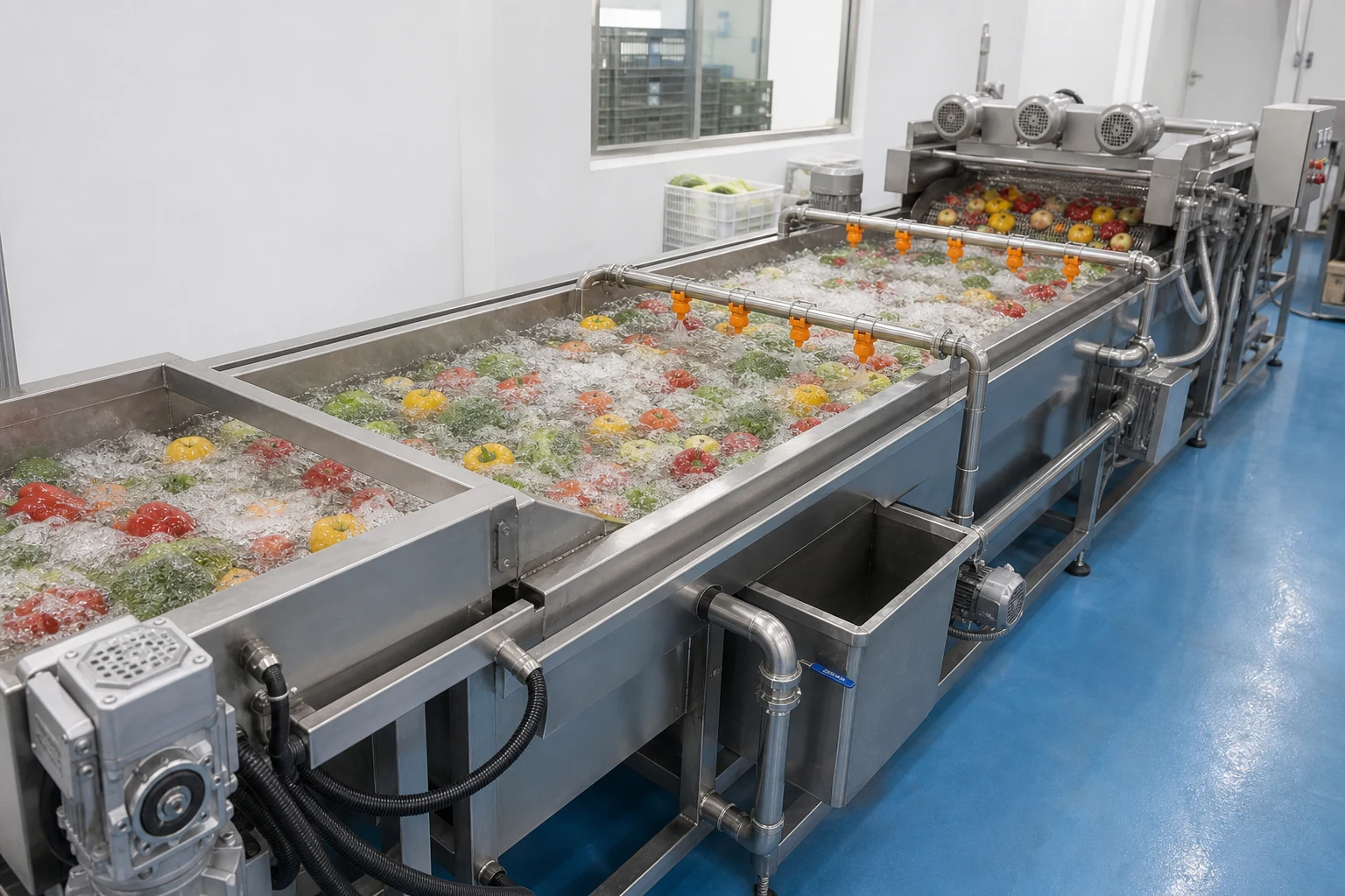 Colombia 3m Fruit and Vegetable Bubble Washing Machine Project