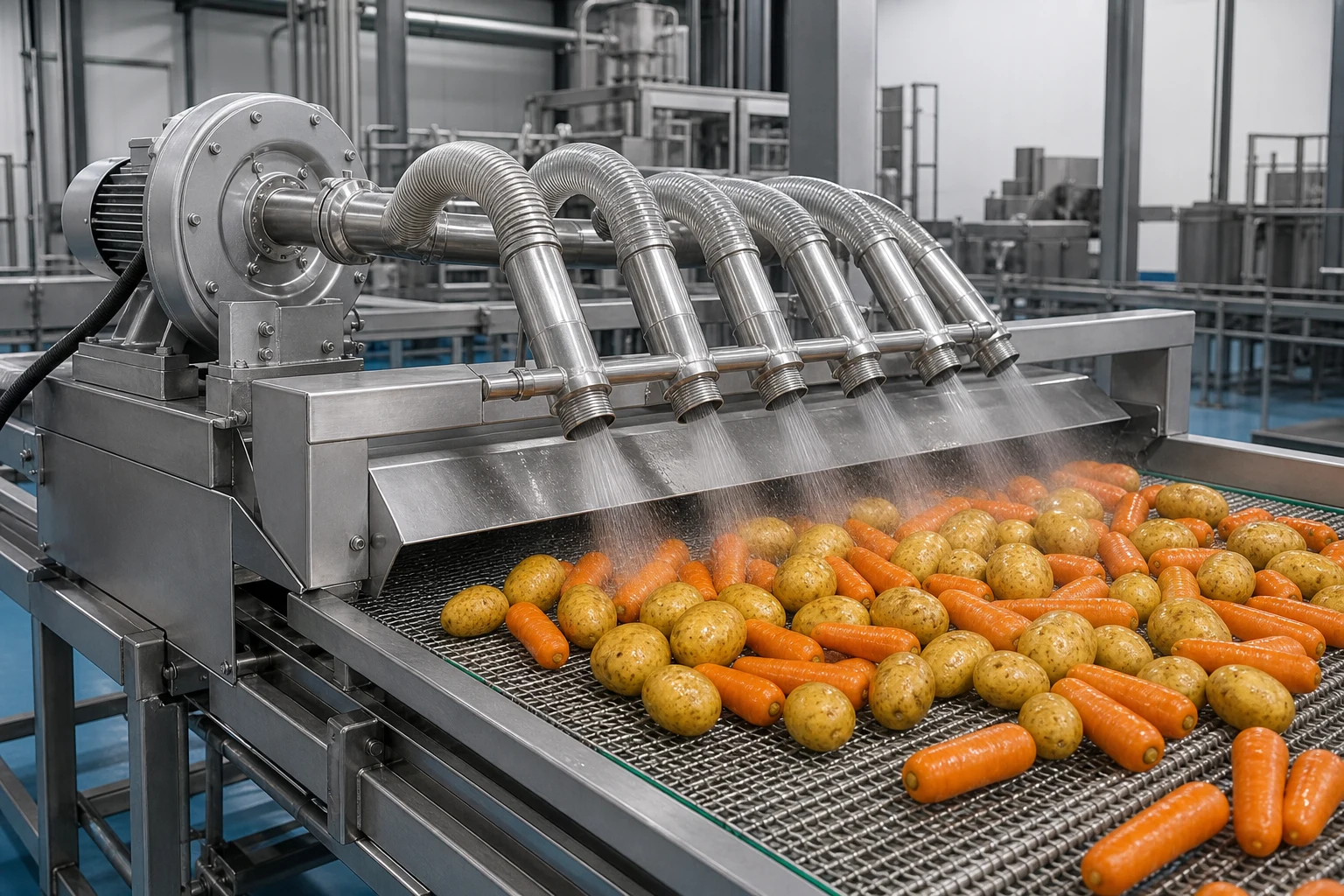 Dominican Republic 5000kg/h Potato and Carrot Washing Packing Line