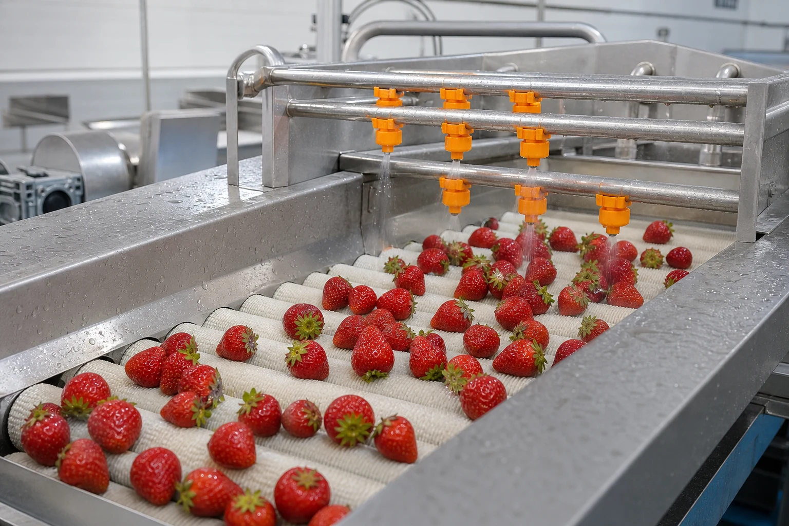 Guatemala 500kg/h Strawberry Washing and Drying Line